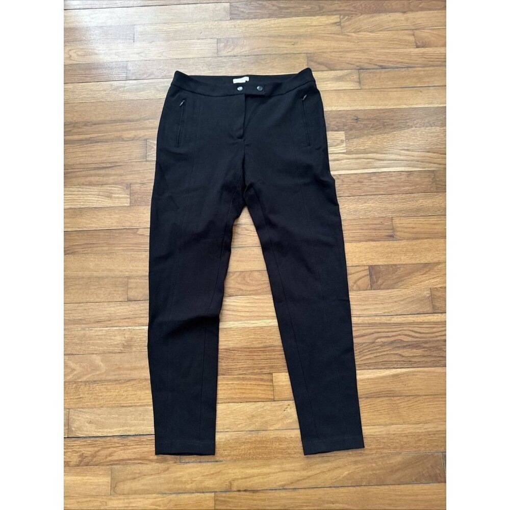 Mercer & Madison Women’s Skinny Leg Pants Stretchy Black Flat Front Pockets SZ 6